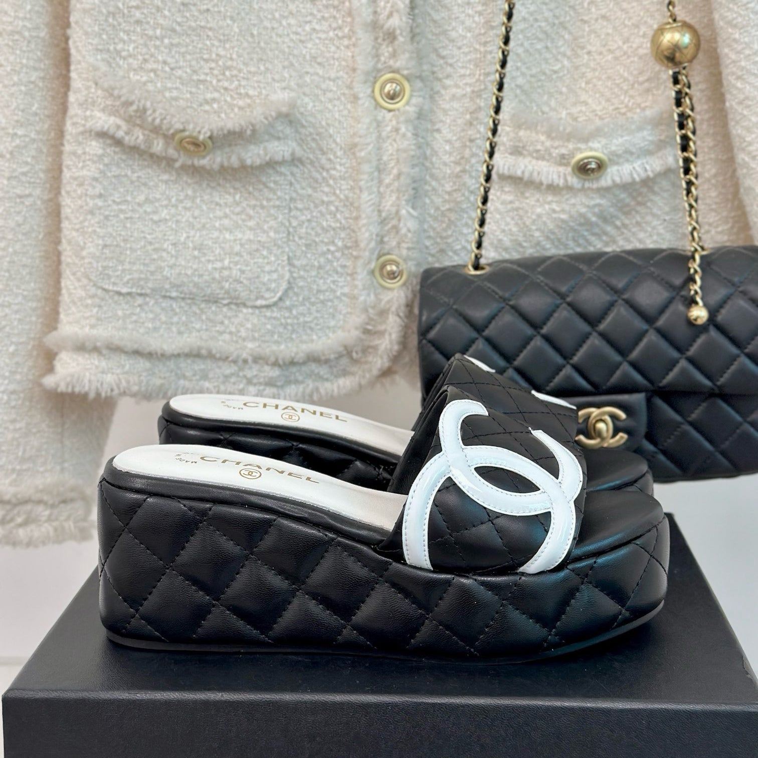 rhombus platform slippers 0724050601