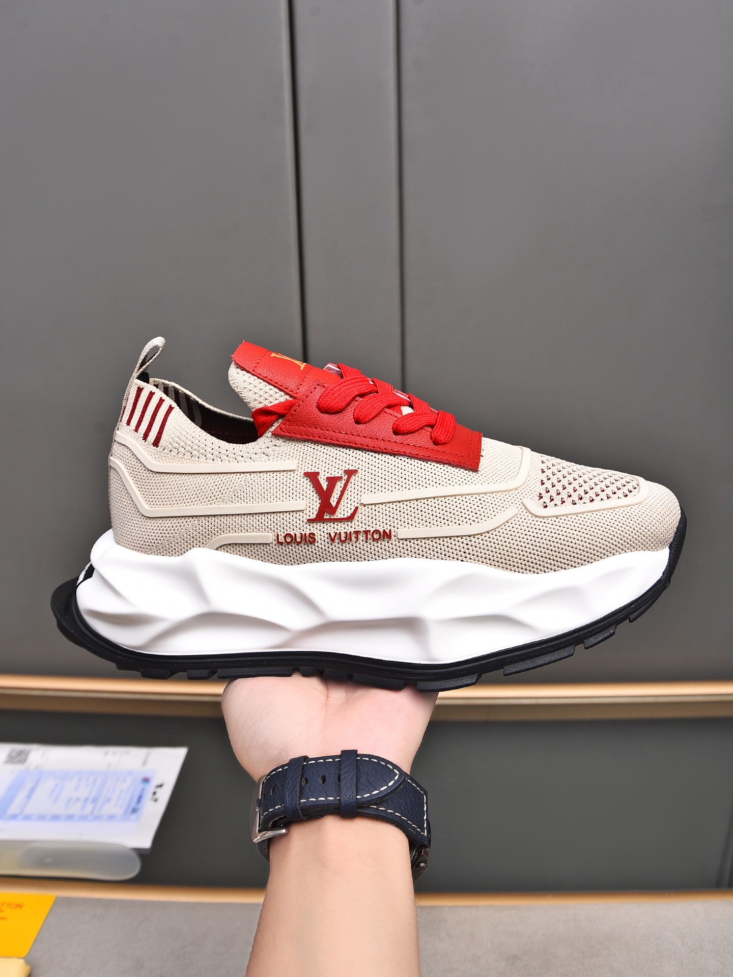 Men's Flyknit Elastic Rubber Sole Sneakers 0726030601