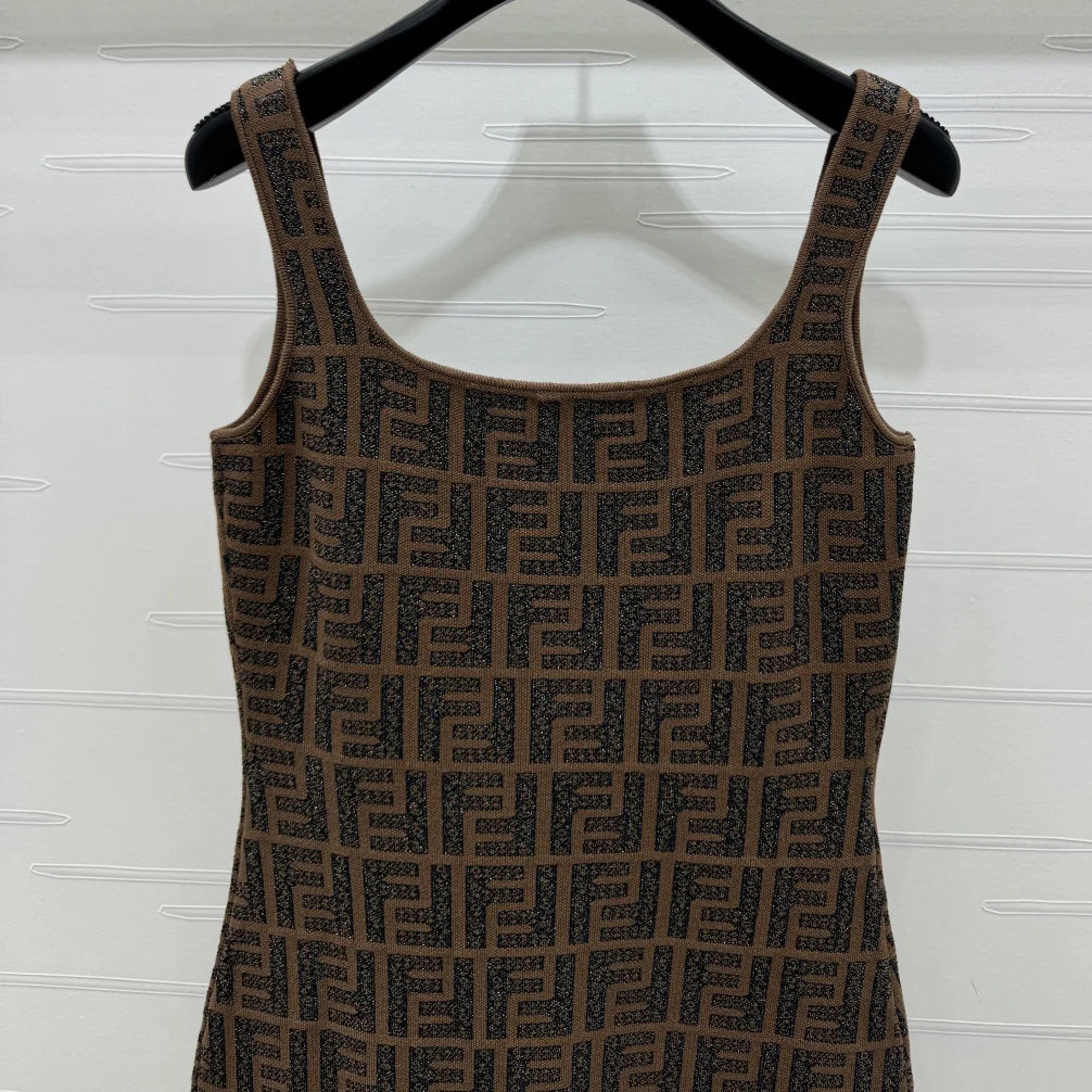 Jacquard Knit Vest Dress 1025051914