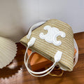 New Woven Vegetable Basket Bag Shoulder Crossbody Bag 1024041122