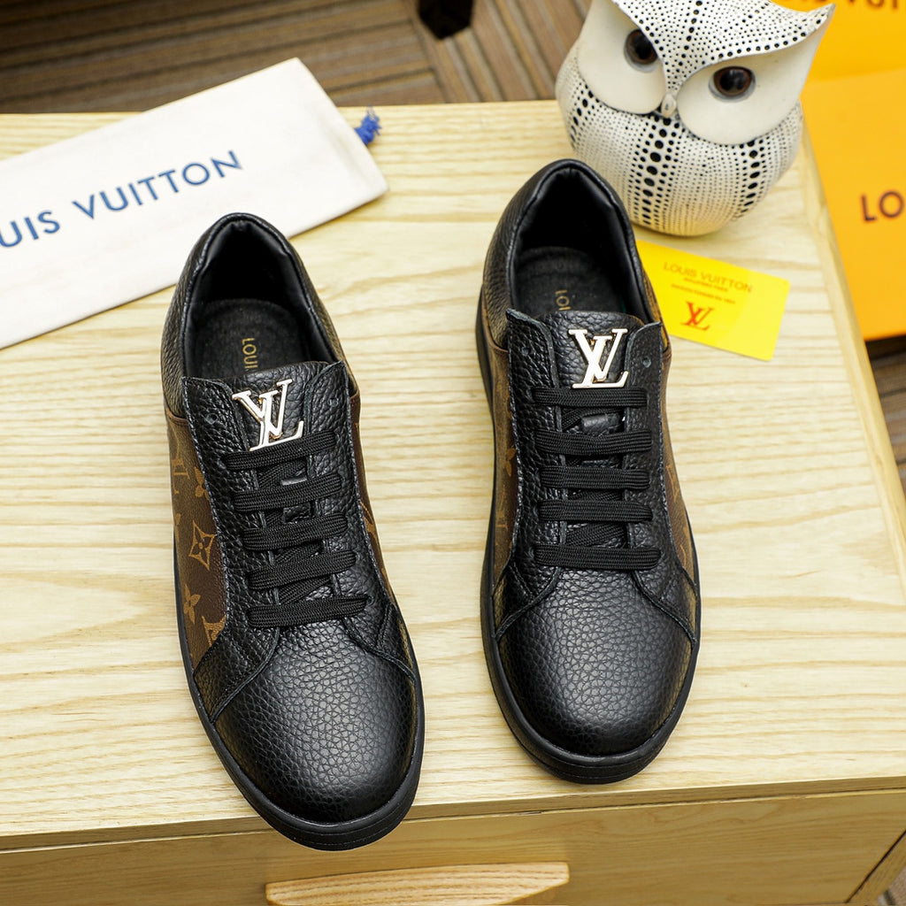 L classic monogram leather flat sneakers 0724122410