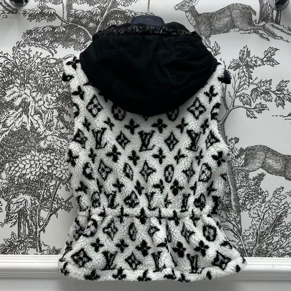 New fashion printed cashmere vest 1024101603