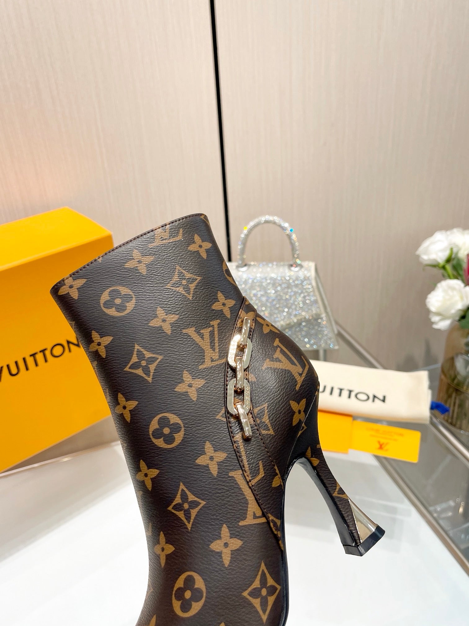 L new fashion printed zipper boots 0724102306