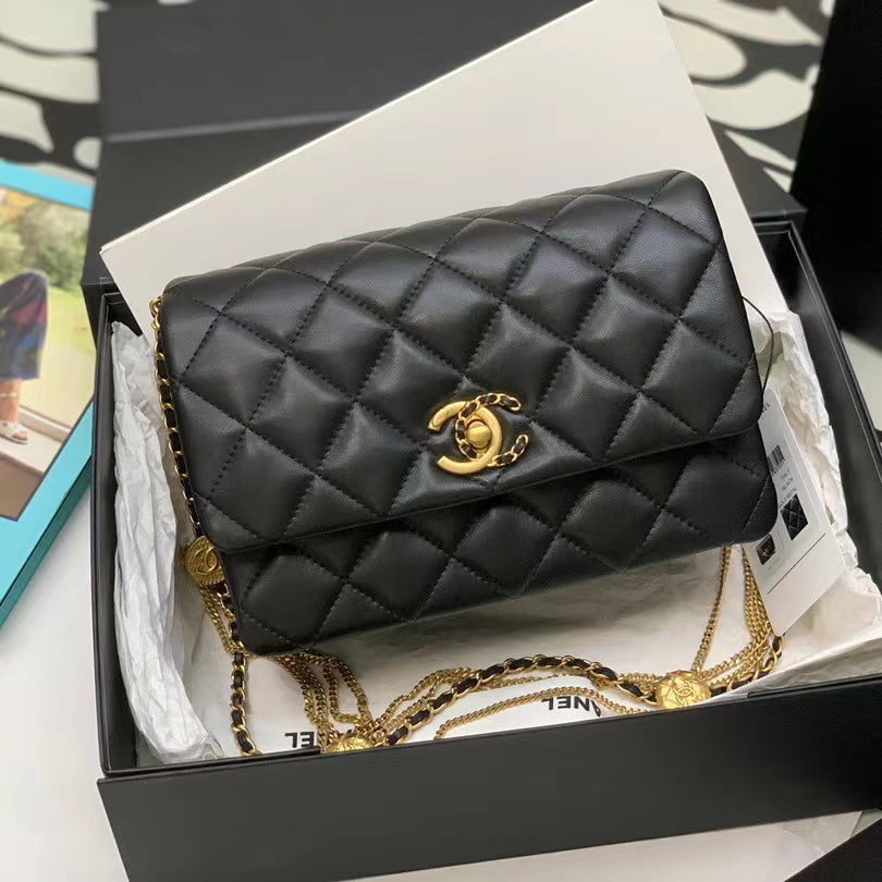 Gold Coin Chain Bag