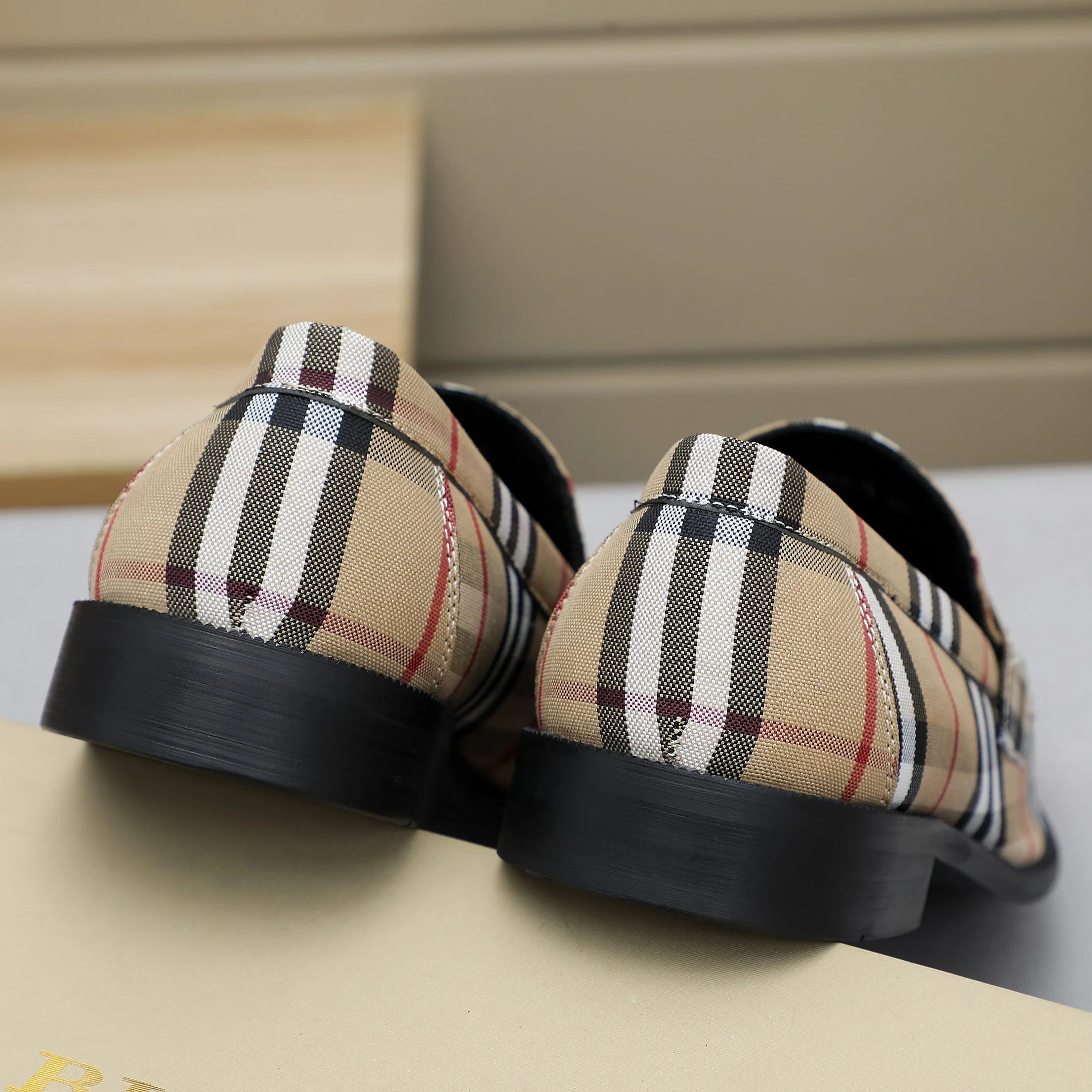 Men's Spring/Summer Striped Slip-on Shoes 0726050706