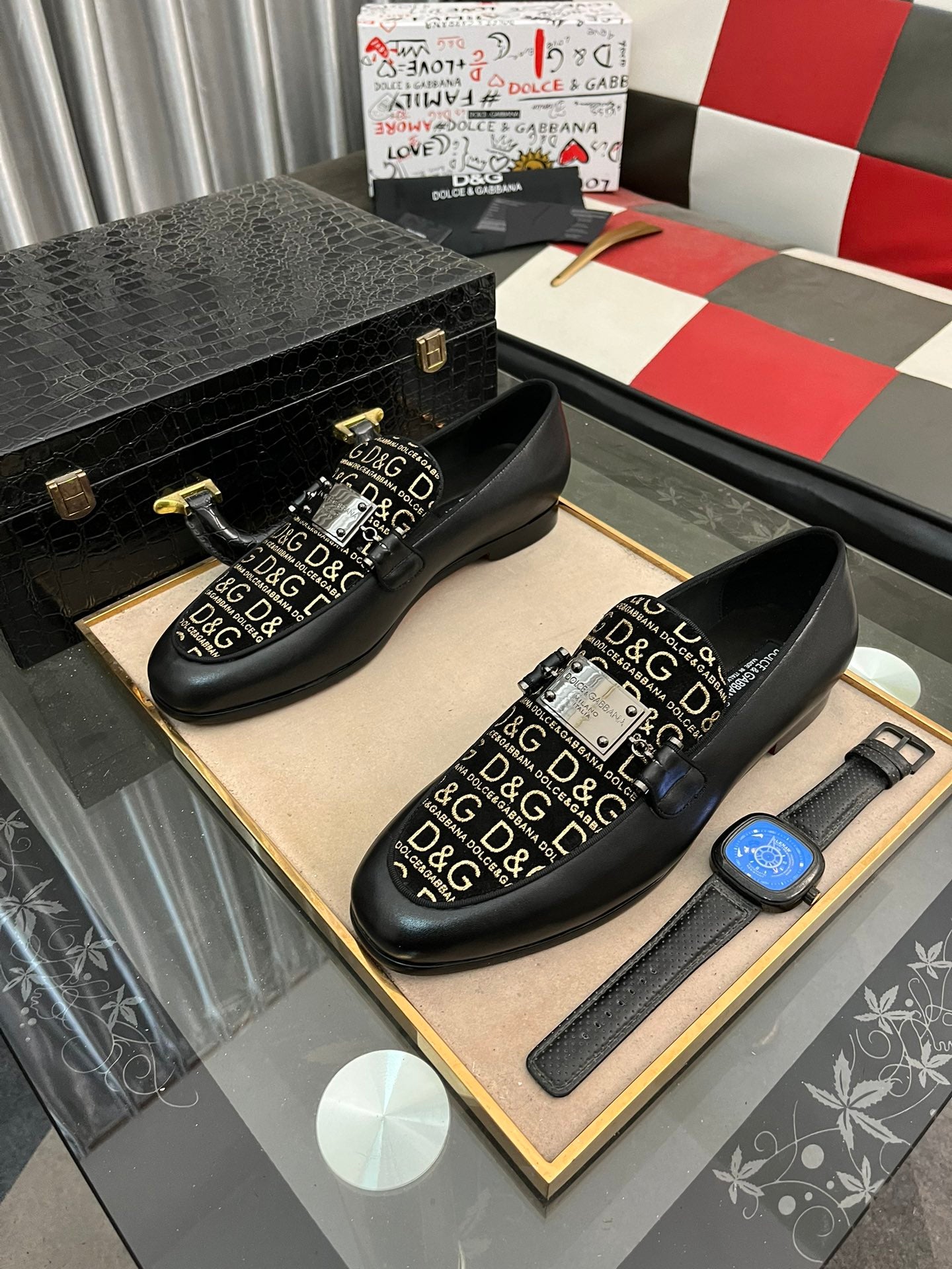 DG24ss new printed loafers 0724060412