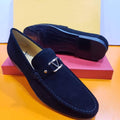 Men's Navy Blue Suede Fashion Loafer