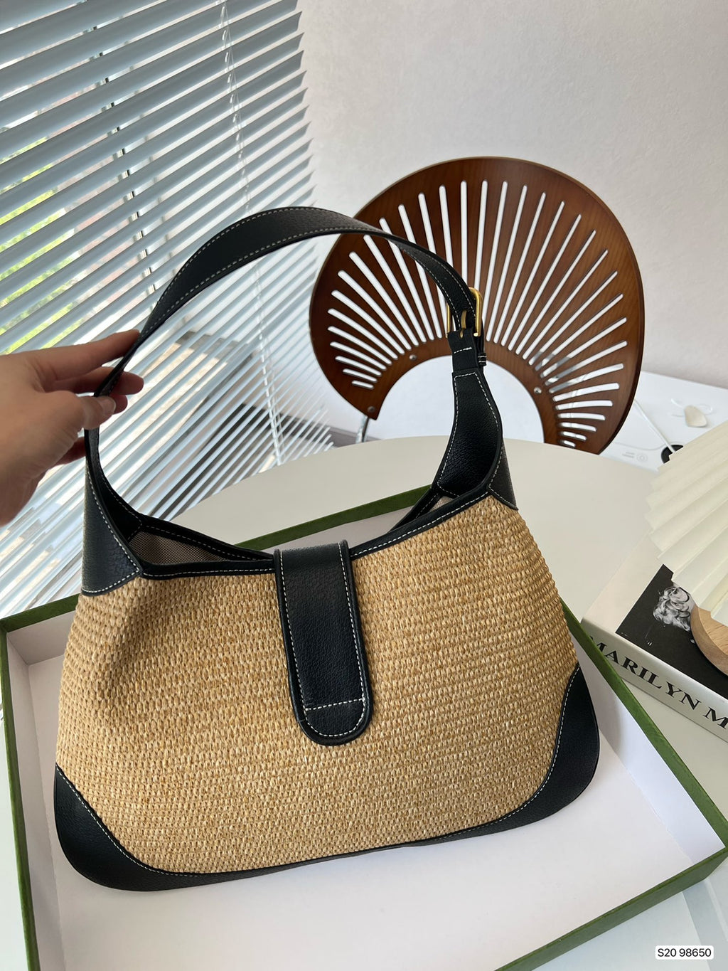 G fashion armpit woven bag 0724041132