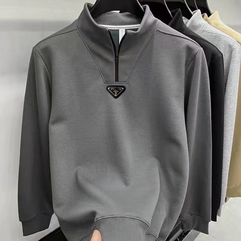 New Men's Half Zip Stand Collar Sweatshirt PD1326102616