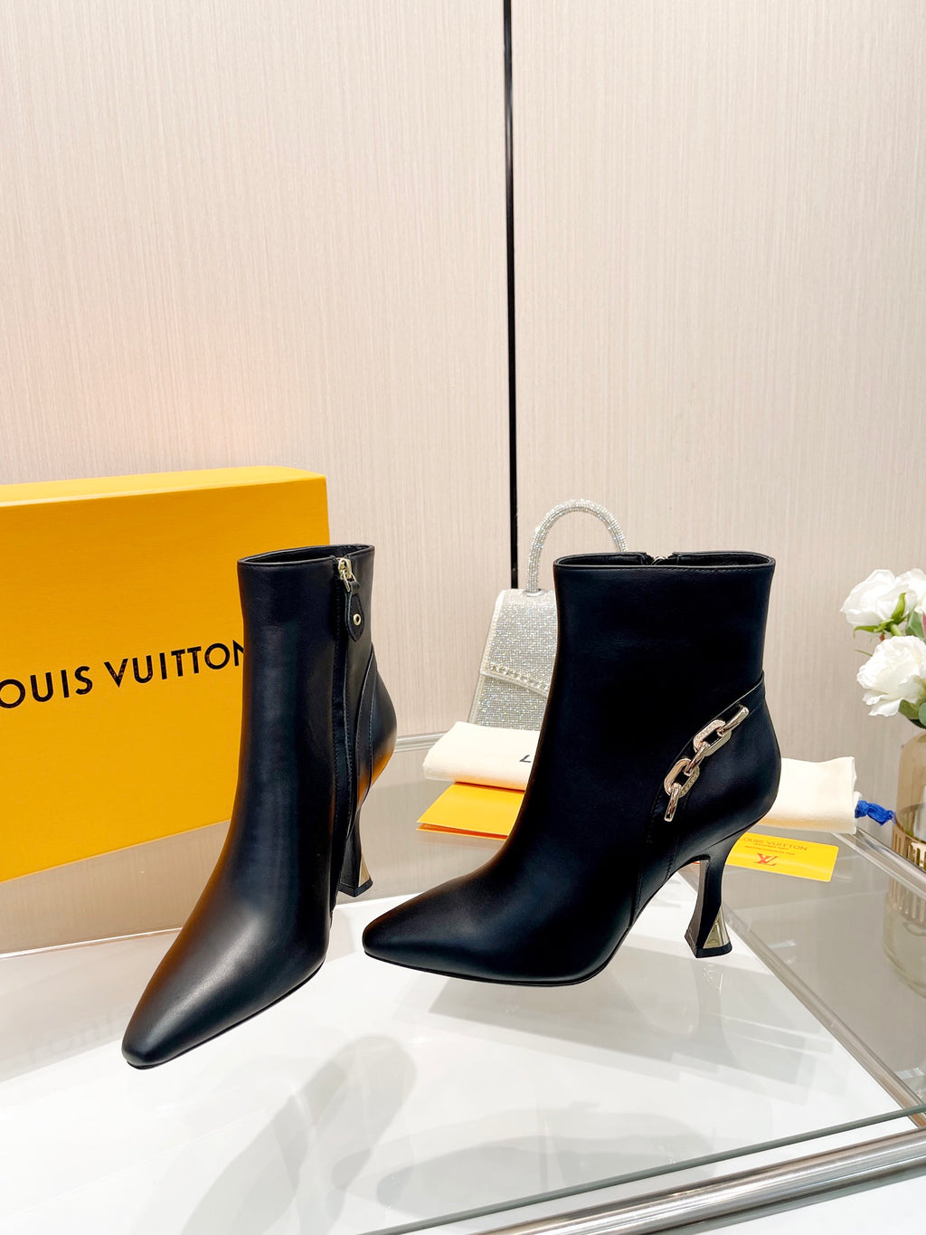 L new fashion printed zipper boots 0724102306