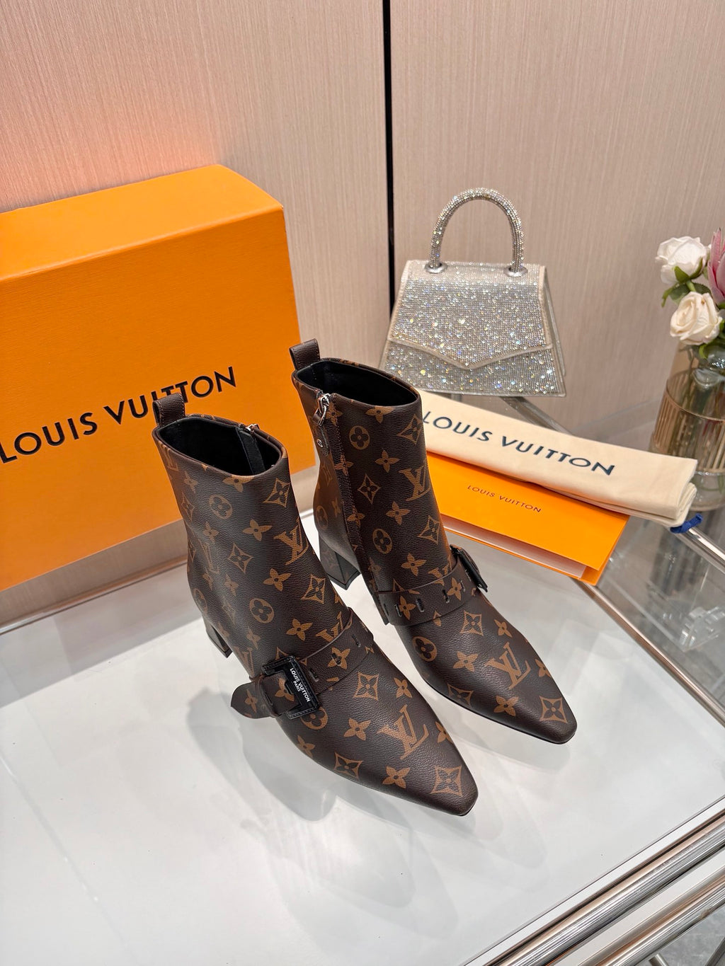 L fashion printing new 4.5cm short boots 0725102002