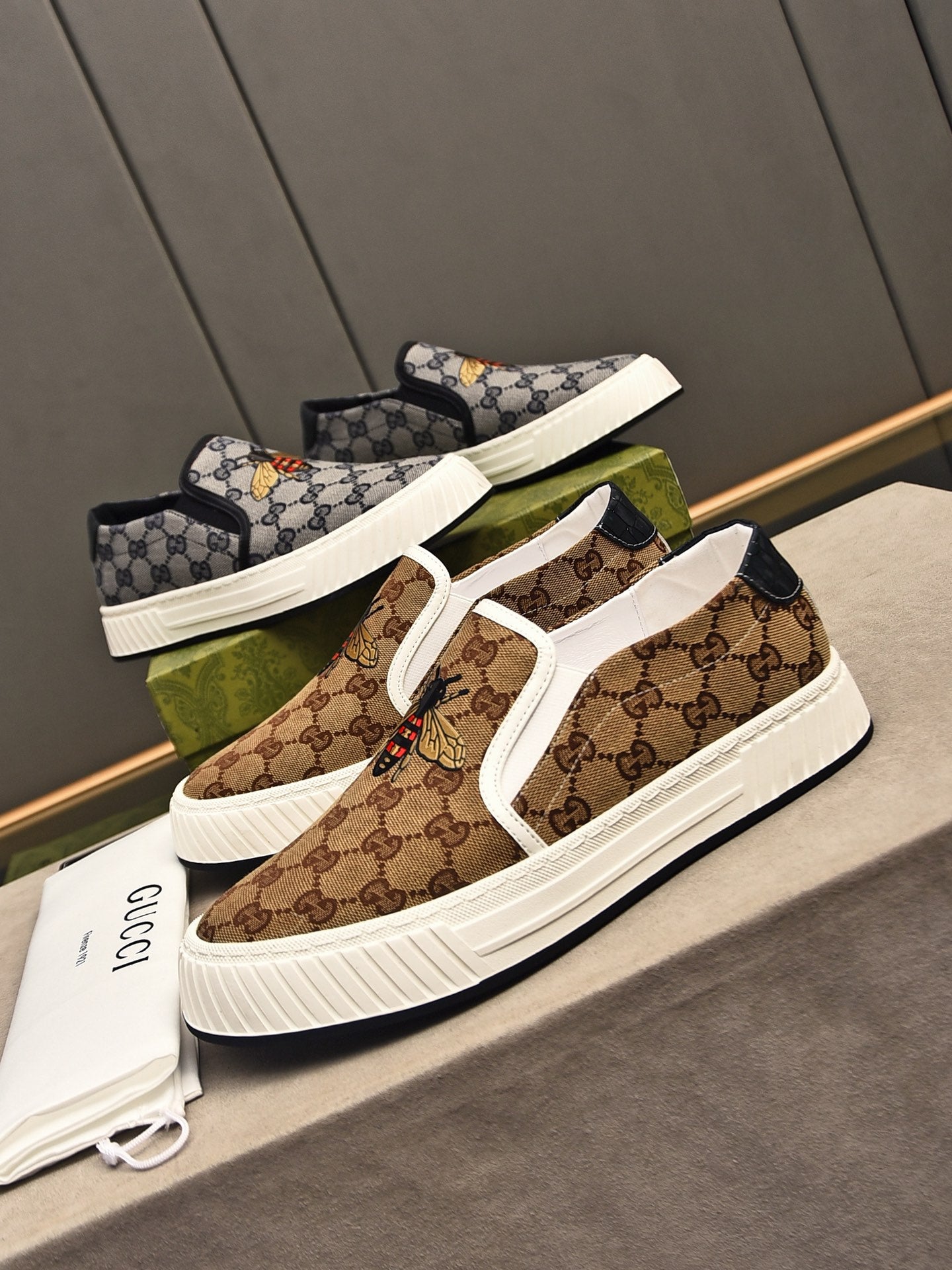 fashion breathable printed slip-on shoes 0725040703
