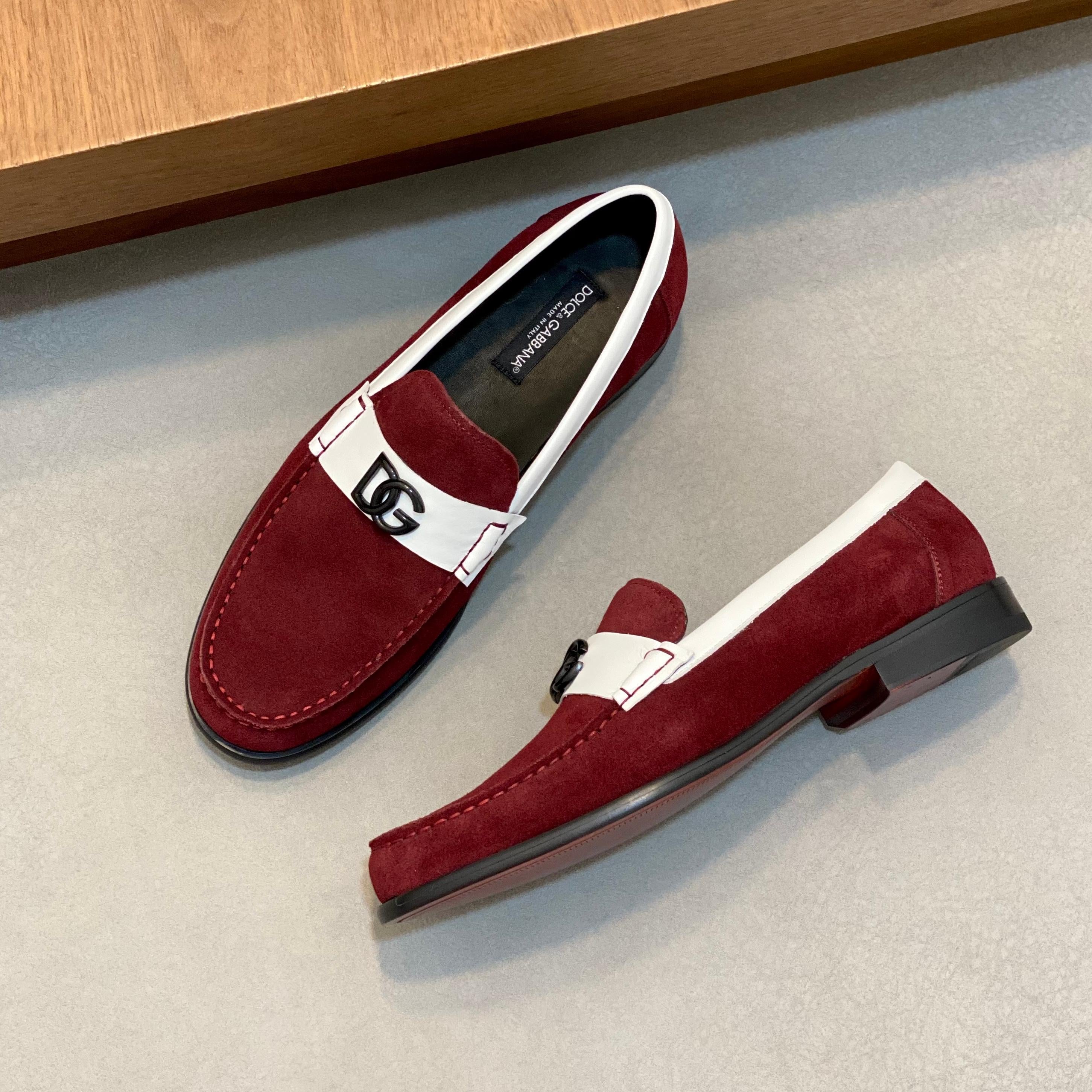 New stylish color-blocked casual loafers 0726041001