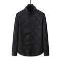 New Men's Full Body Printed Casual Long Sleeve Slim Fit Shirts