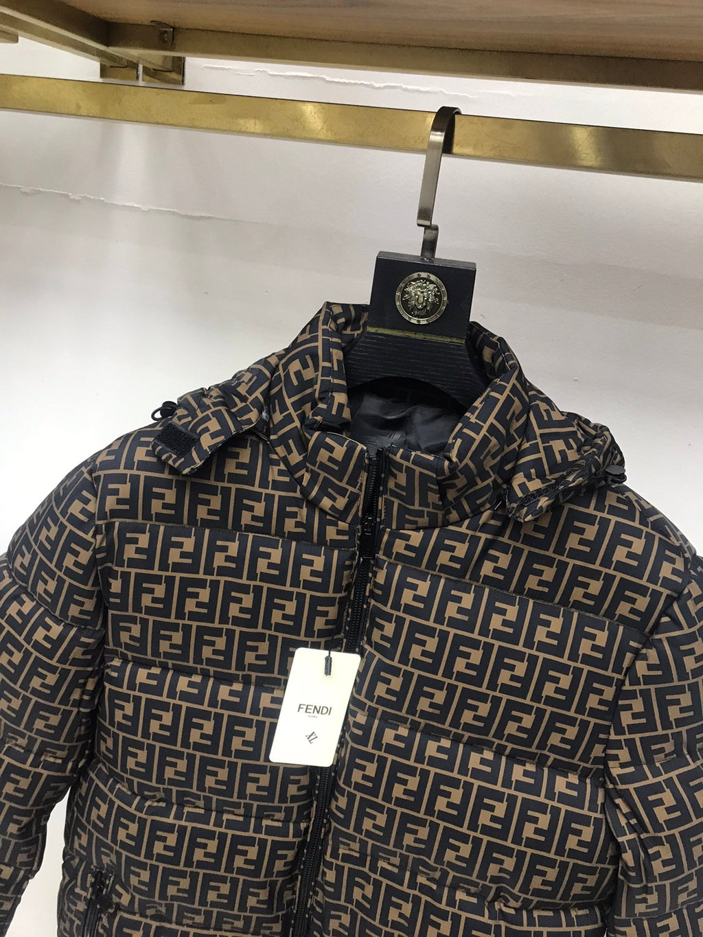 F All-Over Printed Thickened Warm down Cotton Jacket XC0823103003