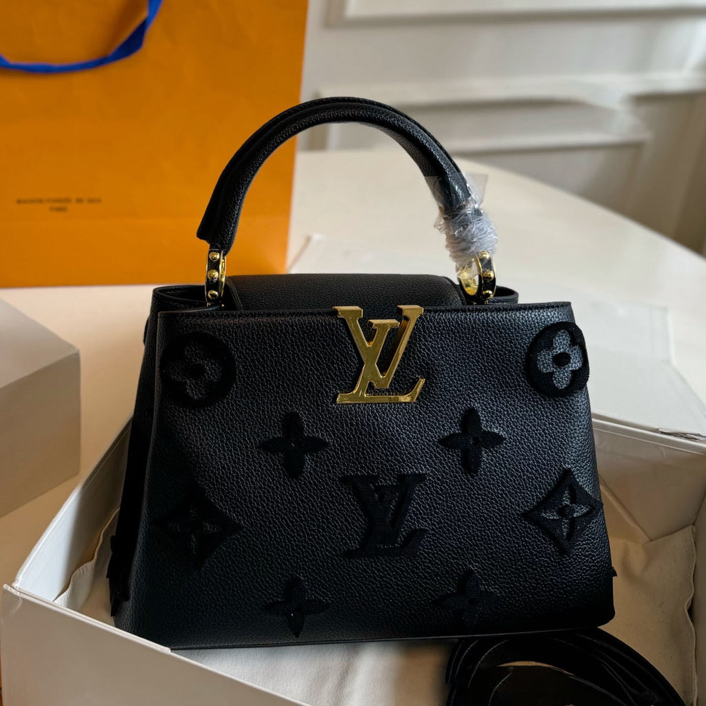 L three-dimensional flocking handbag 0725092301