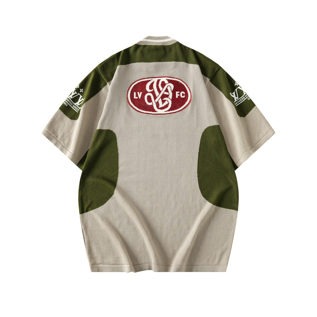 V Spring/Summer Jersey Knitted T-Shirt 0726052718