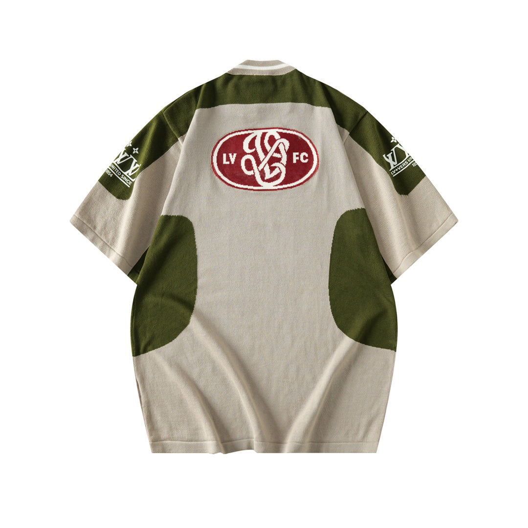 V Spring/Summer Jersey Knitted T-Shirt 0726052718