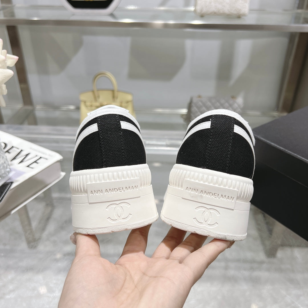 CH New Platform Canvas Biscuit Shoes fb04240909028