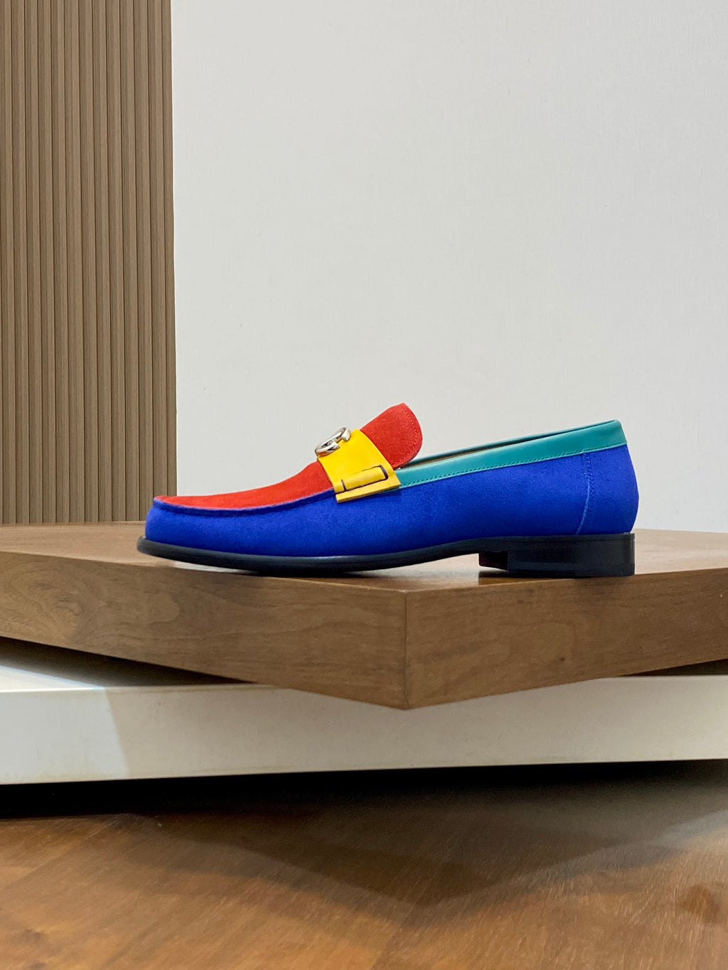 New stylish color-blocked casual loafers 0726041001