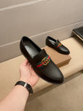 metal logo men's Loafers 0725082201