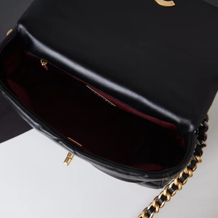 Handbag With Gold&SiLer-toned Hardware