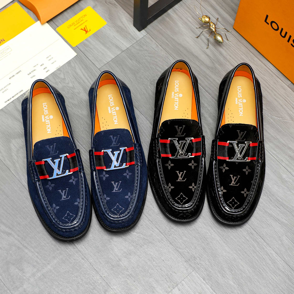 L suede printed cowhide upper leather shoes 0725073008