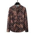 New Letter Print Men's Casual Shirts Trendy Men's Personality Shirts