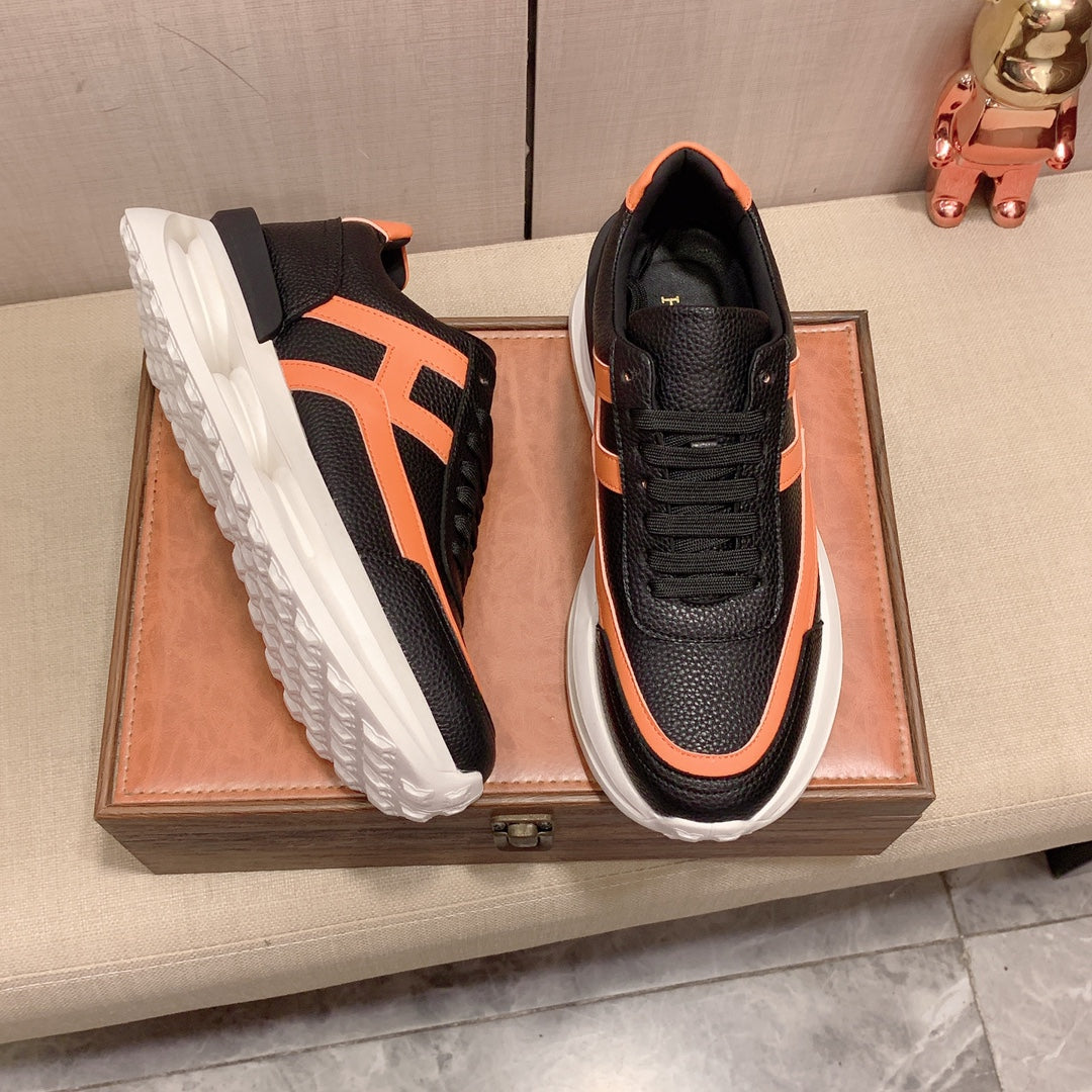 H fashion printed rubber sole sneakers 0724072303
