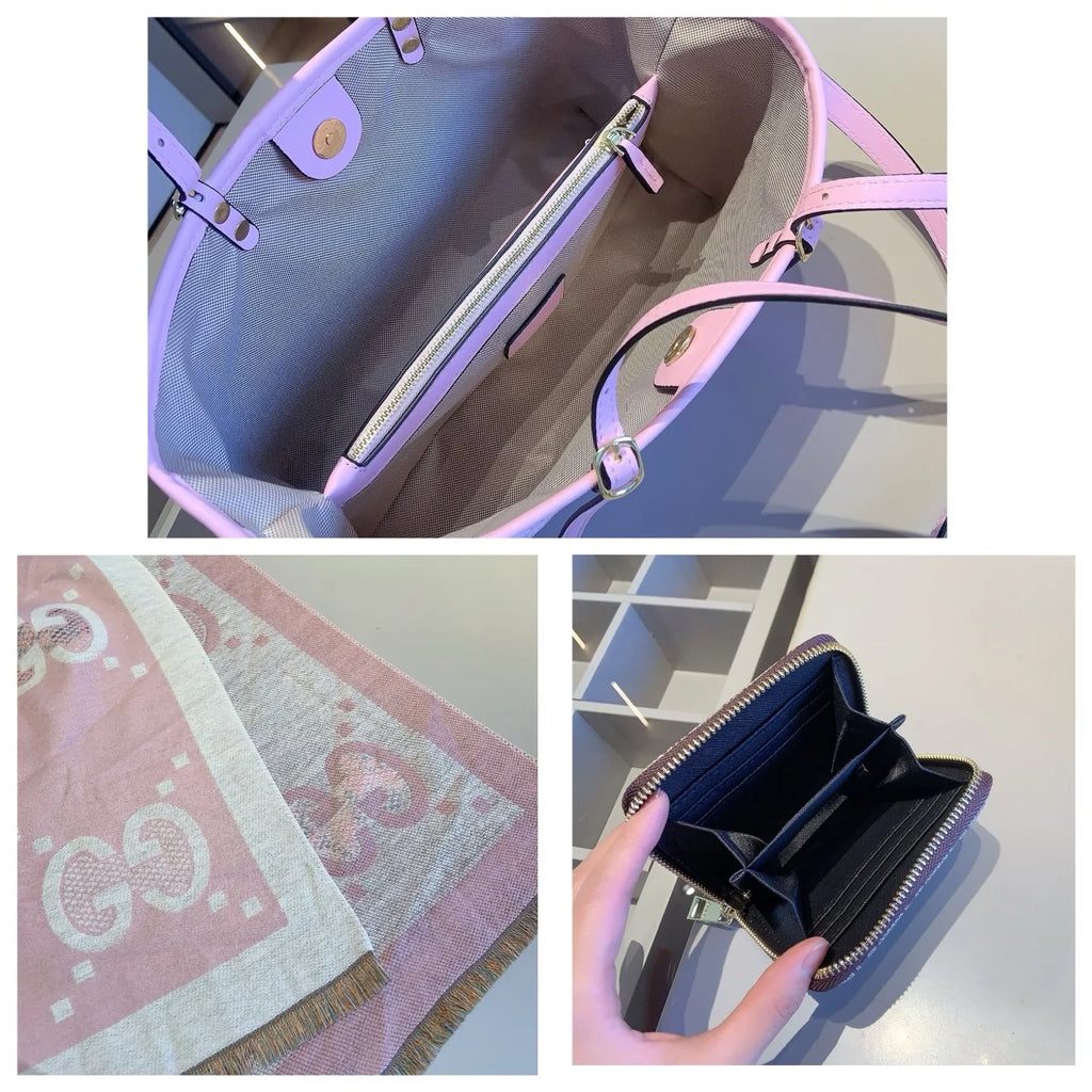 New collection set: Tote bag+scarf+wallet 1426020305