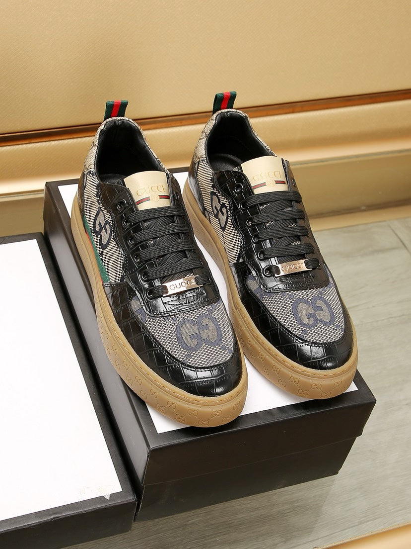 fashion printed rubber sole sneakers 0724072305