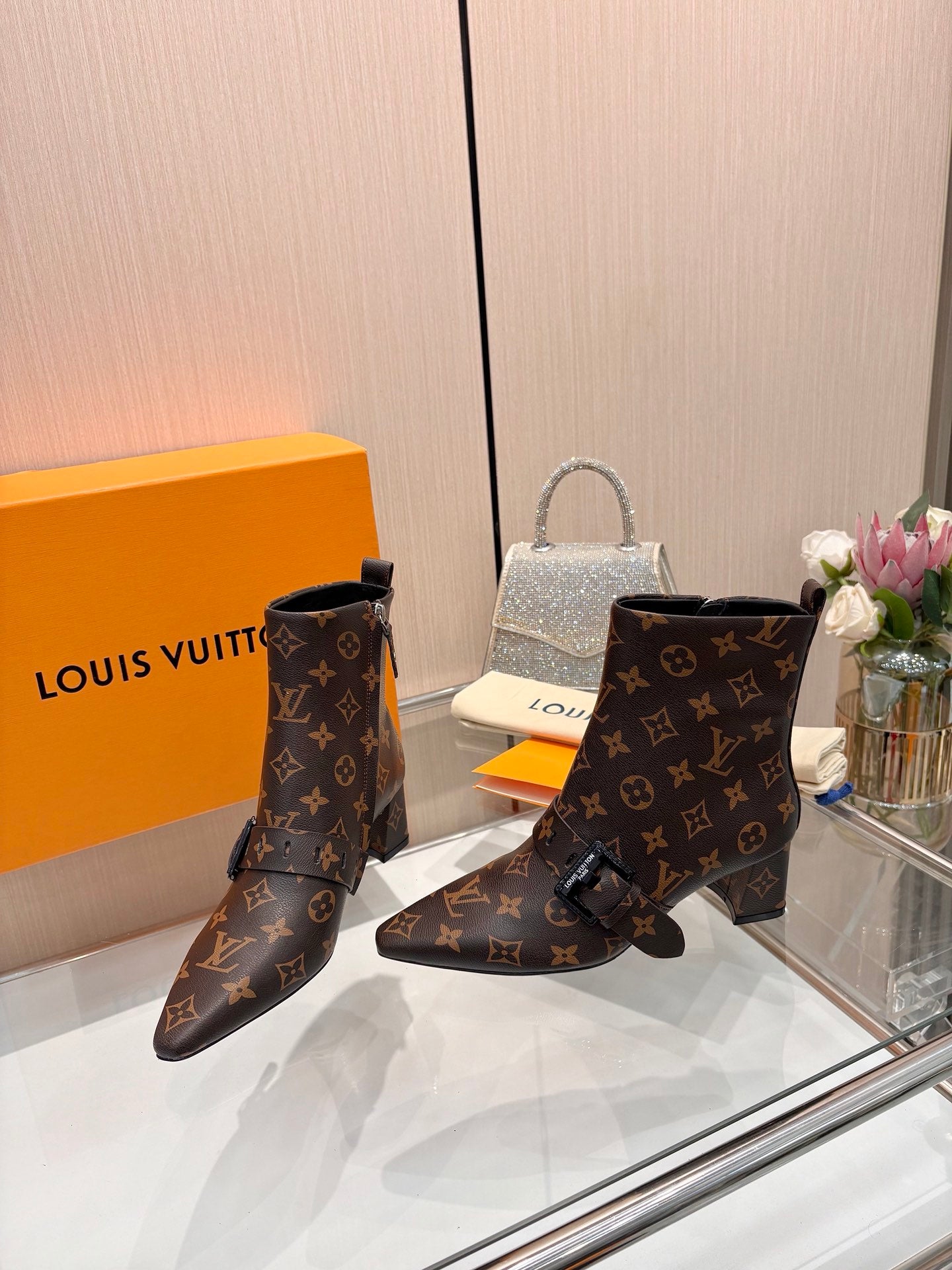 L fashion printing new 4.5cm short boots 0725102002