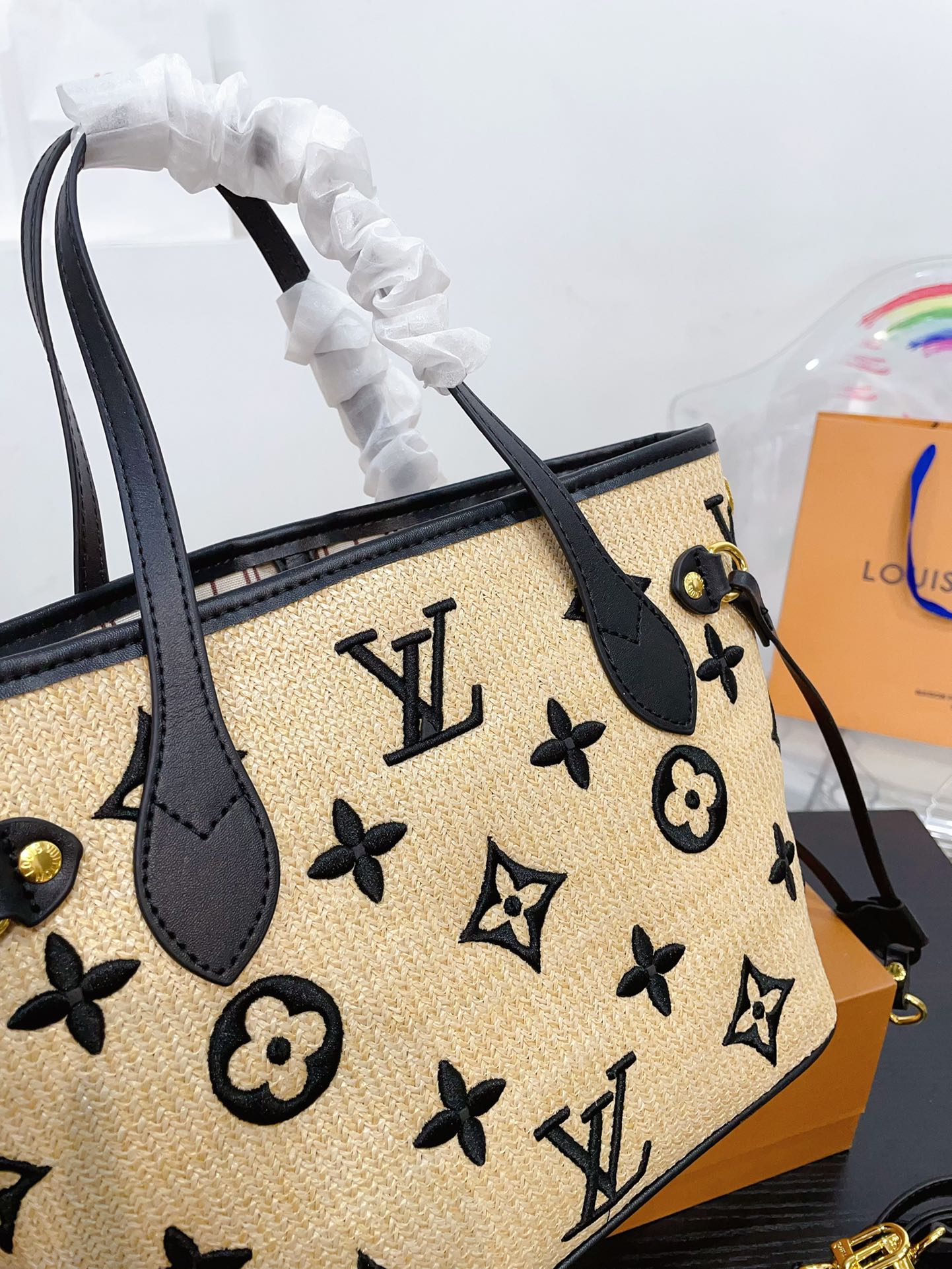 V fashion straw handbag 0724041133