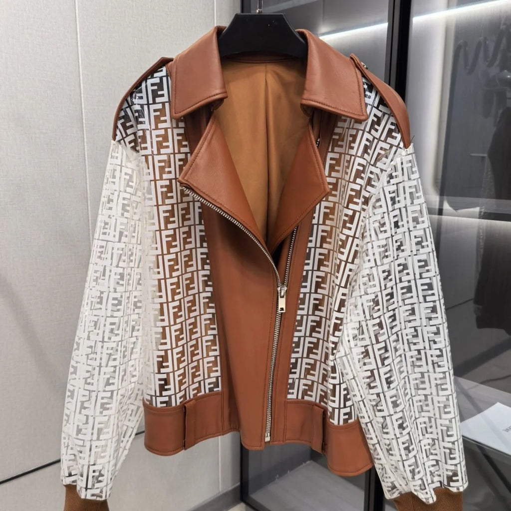 New genuine leather sheepskin jacket for women 1024110813