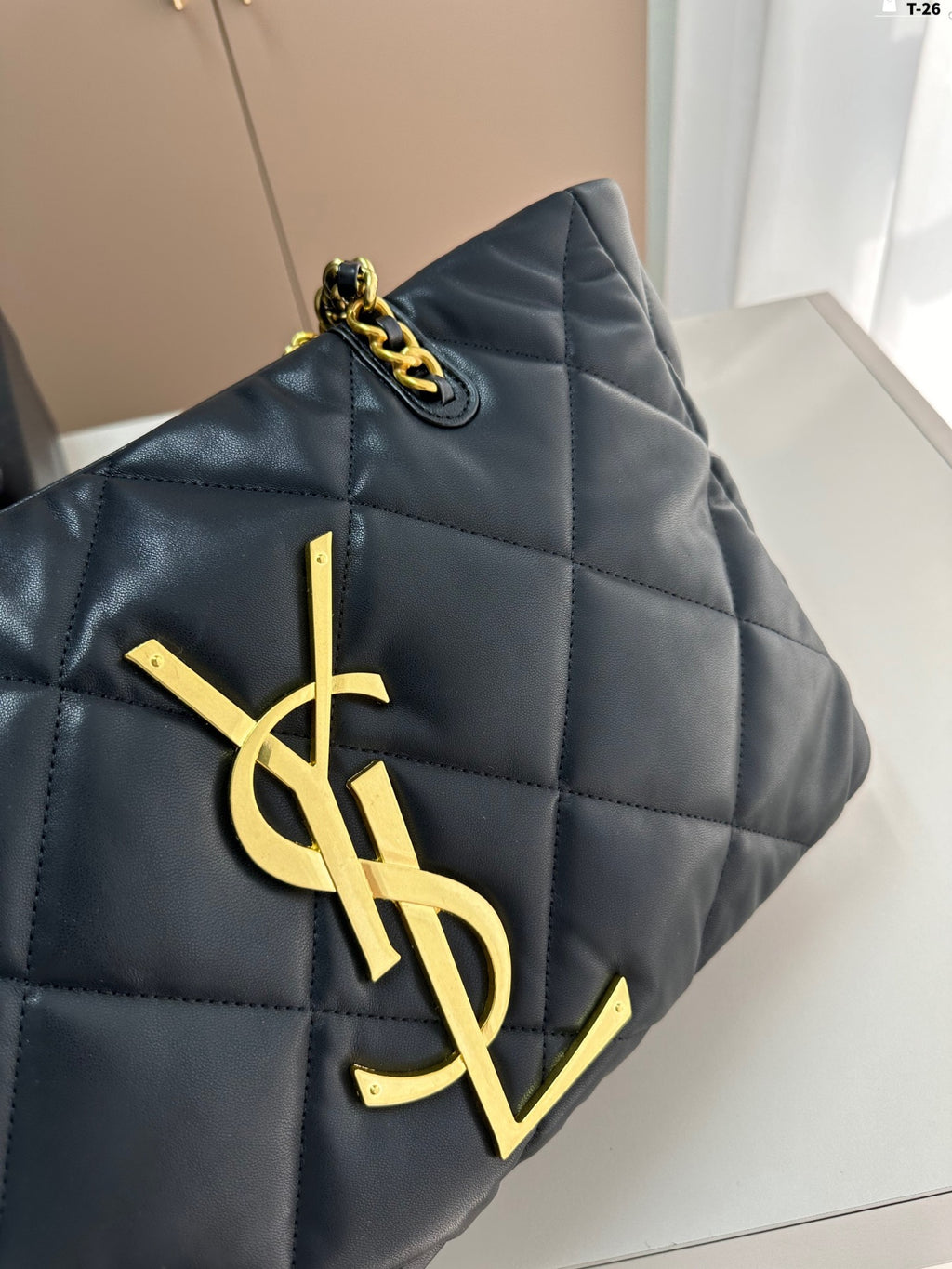 Y fashion rhombus chain tote bag 0724061208