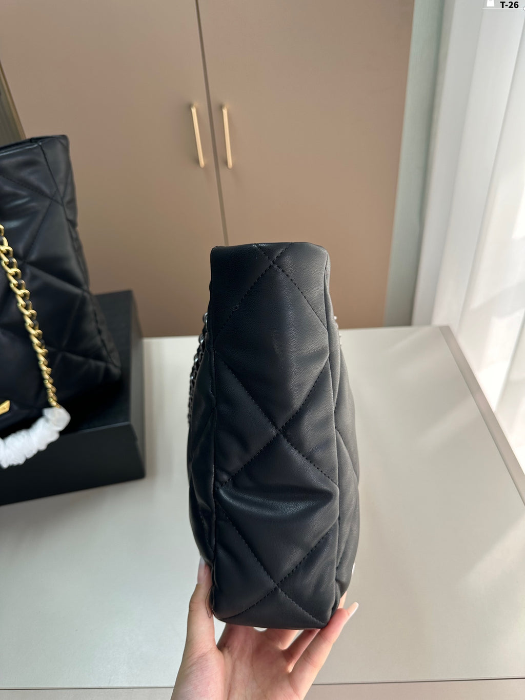 Y fashion rhombus chain tote bag 0724061208