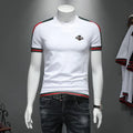 Fashion Small Bee Embroidery Short Sleeve T-shirt 1024060609
