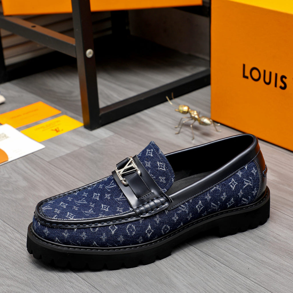 V new spring and summer fashionable denim loafers 0724042312