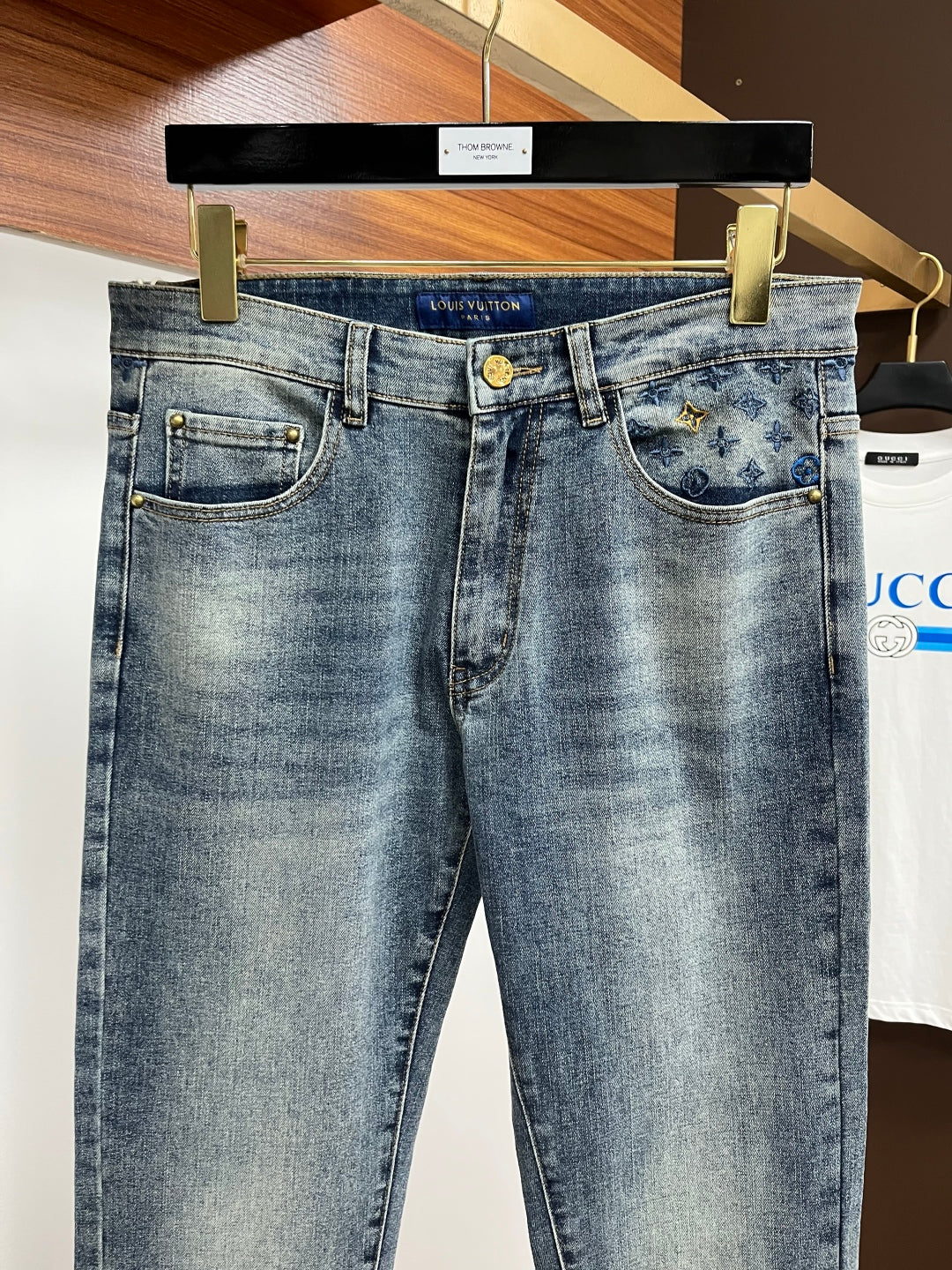 L men's business casual jeans 0725092607