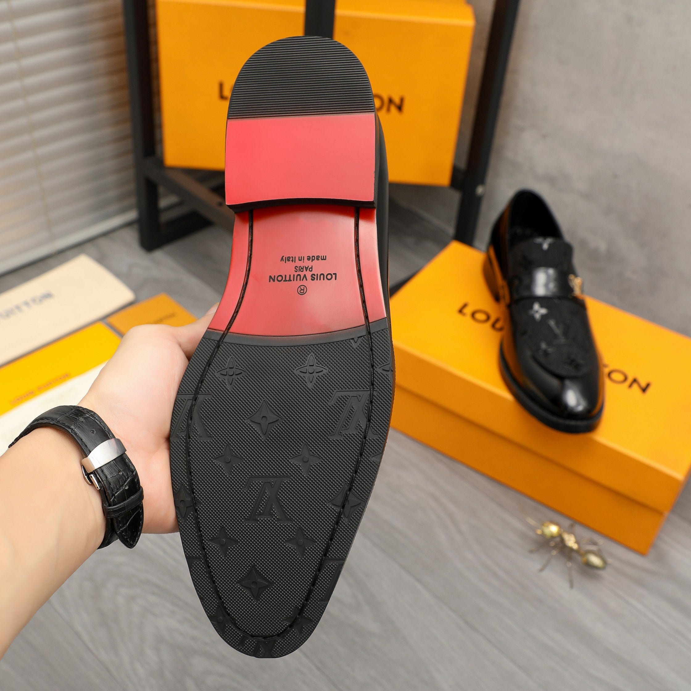 V Men's Classic Business Slip-on Leather Shoes 0726040808