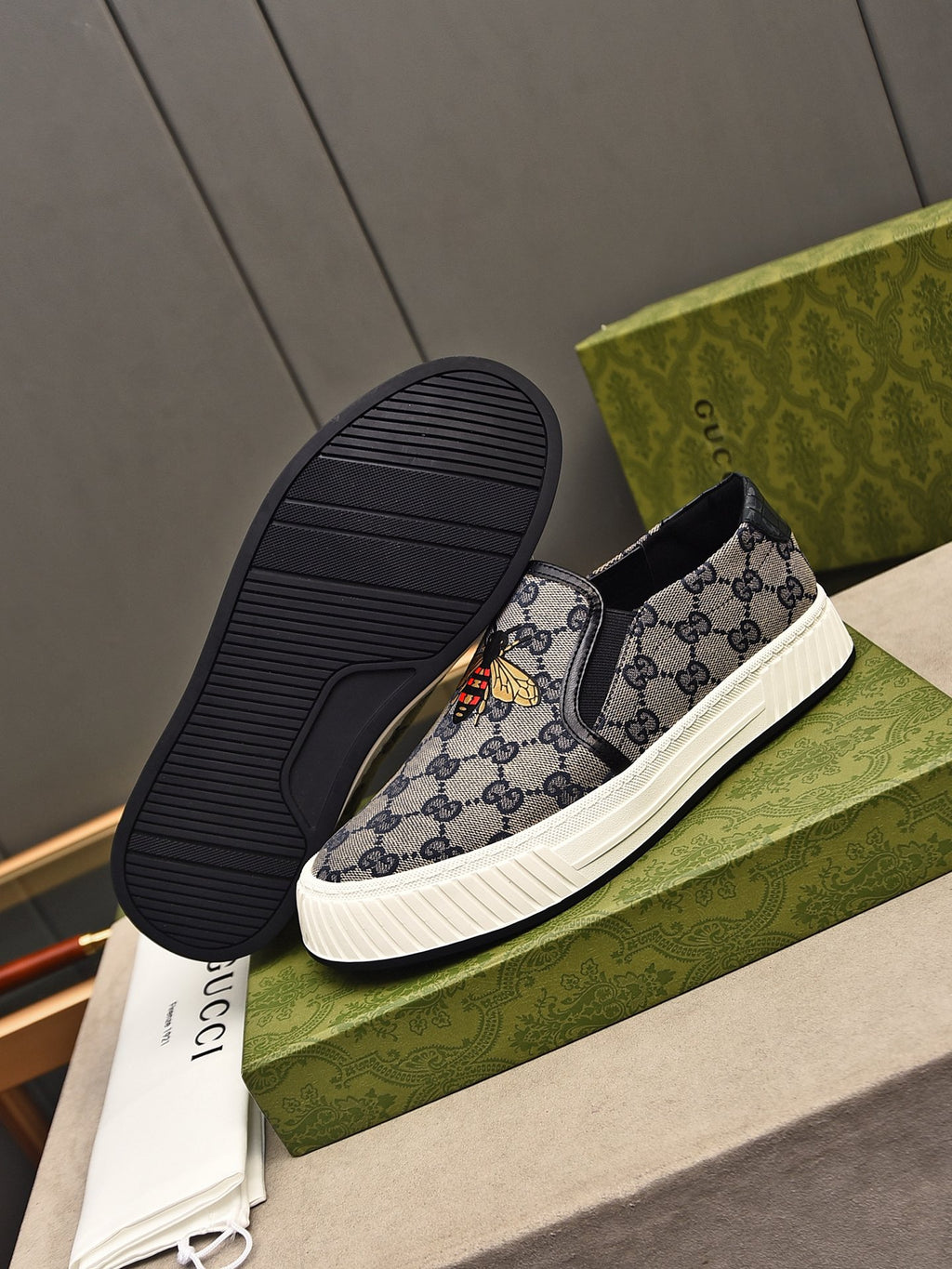 fashion breathable printed slip-on shoes 0725040703