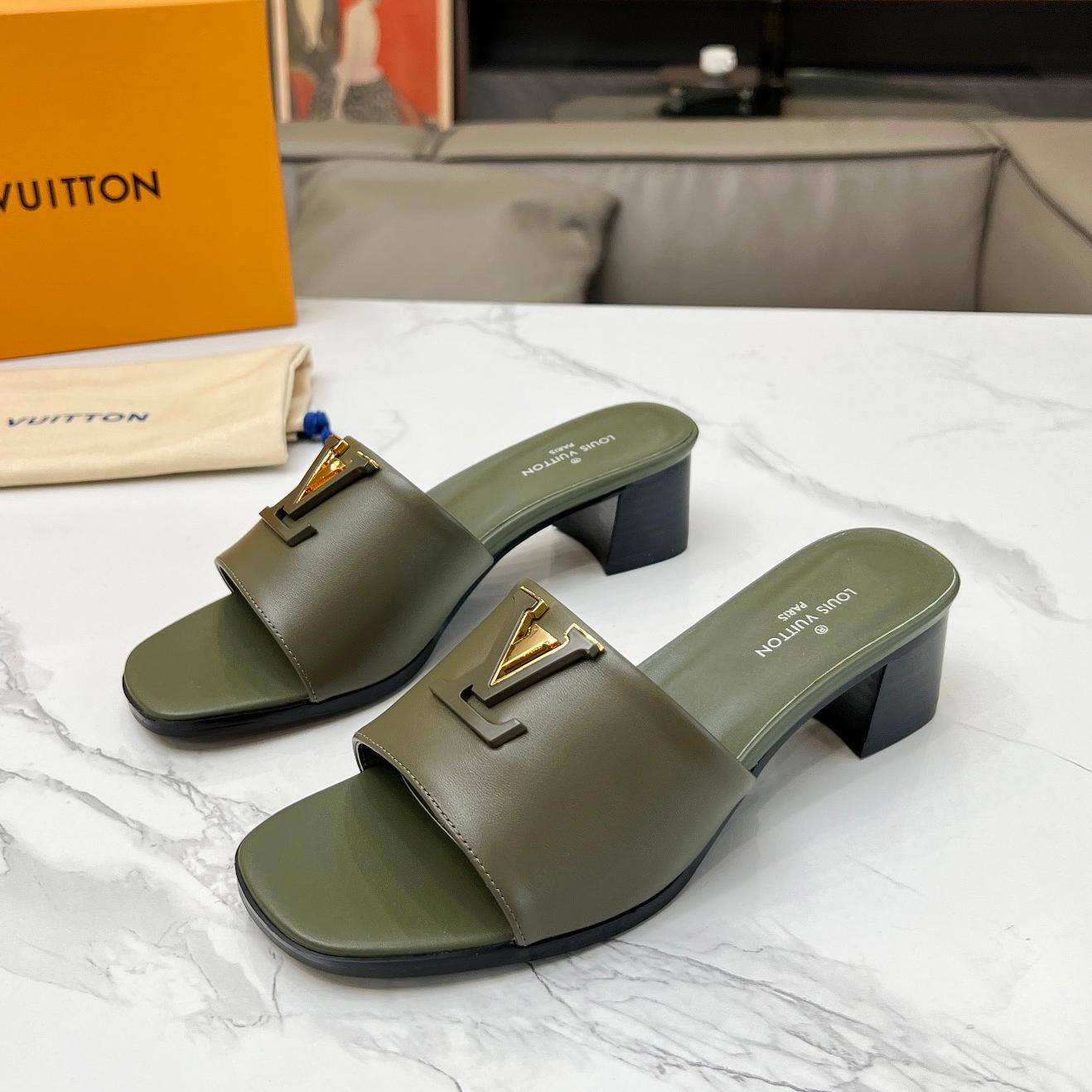 L25ss new thick heel slippers 0725072104