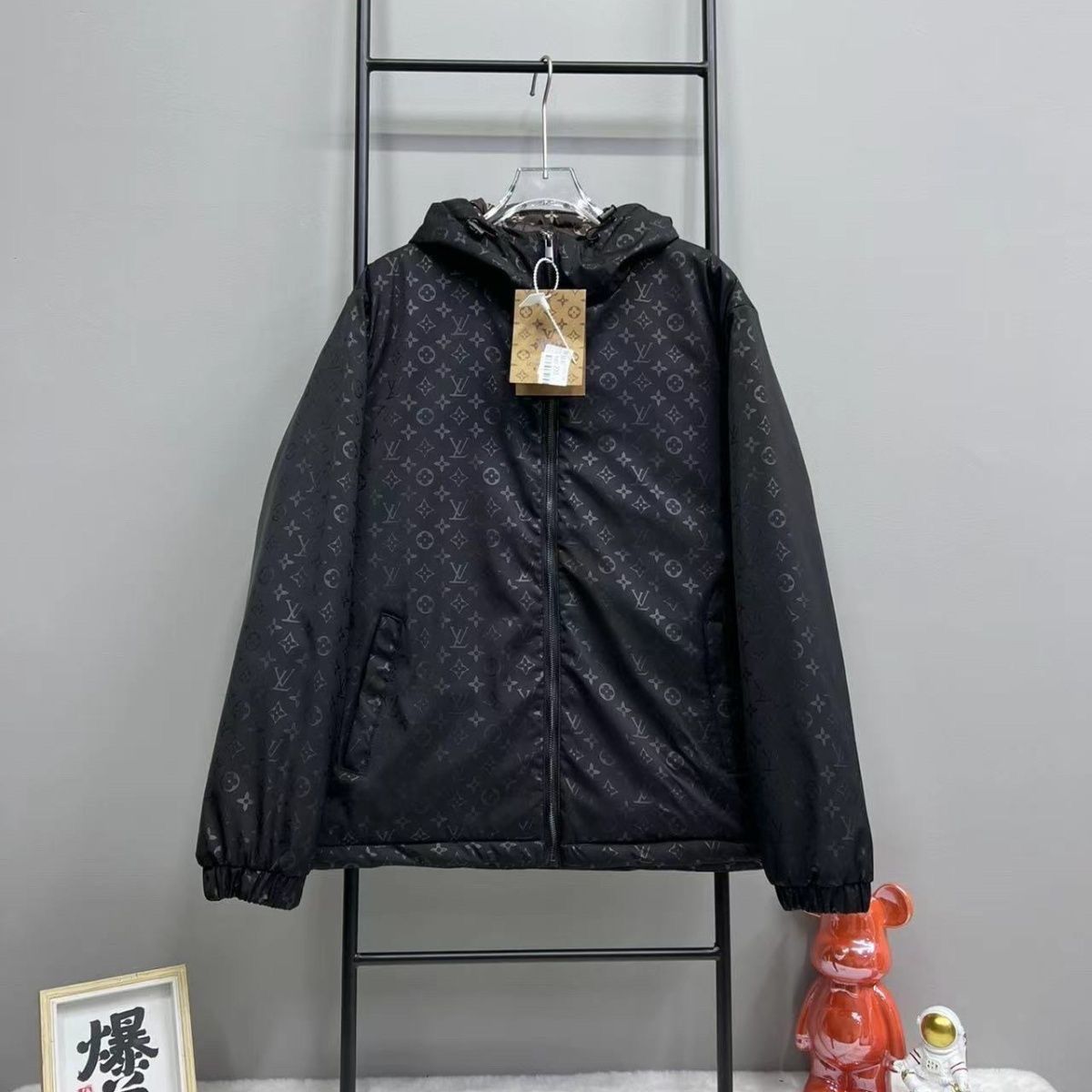 Embroidered double-sided cotton jacket XC0823111006
