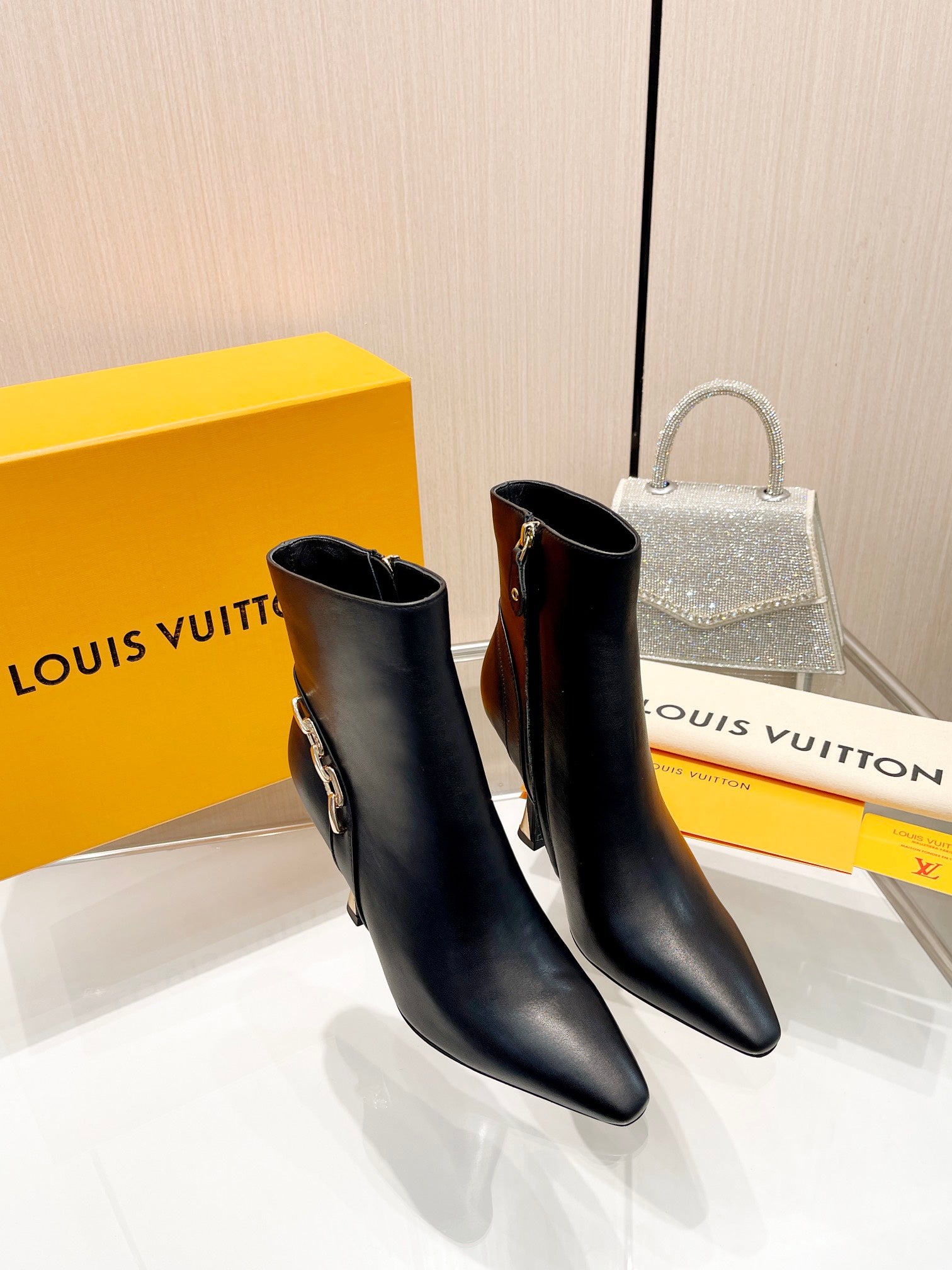 L new fashion printed zipper boots 0724102306
