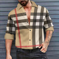 Men's fashion printed long sleeved shirt 1024042428