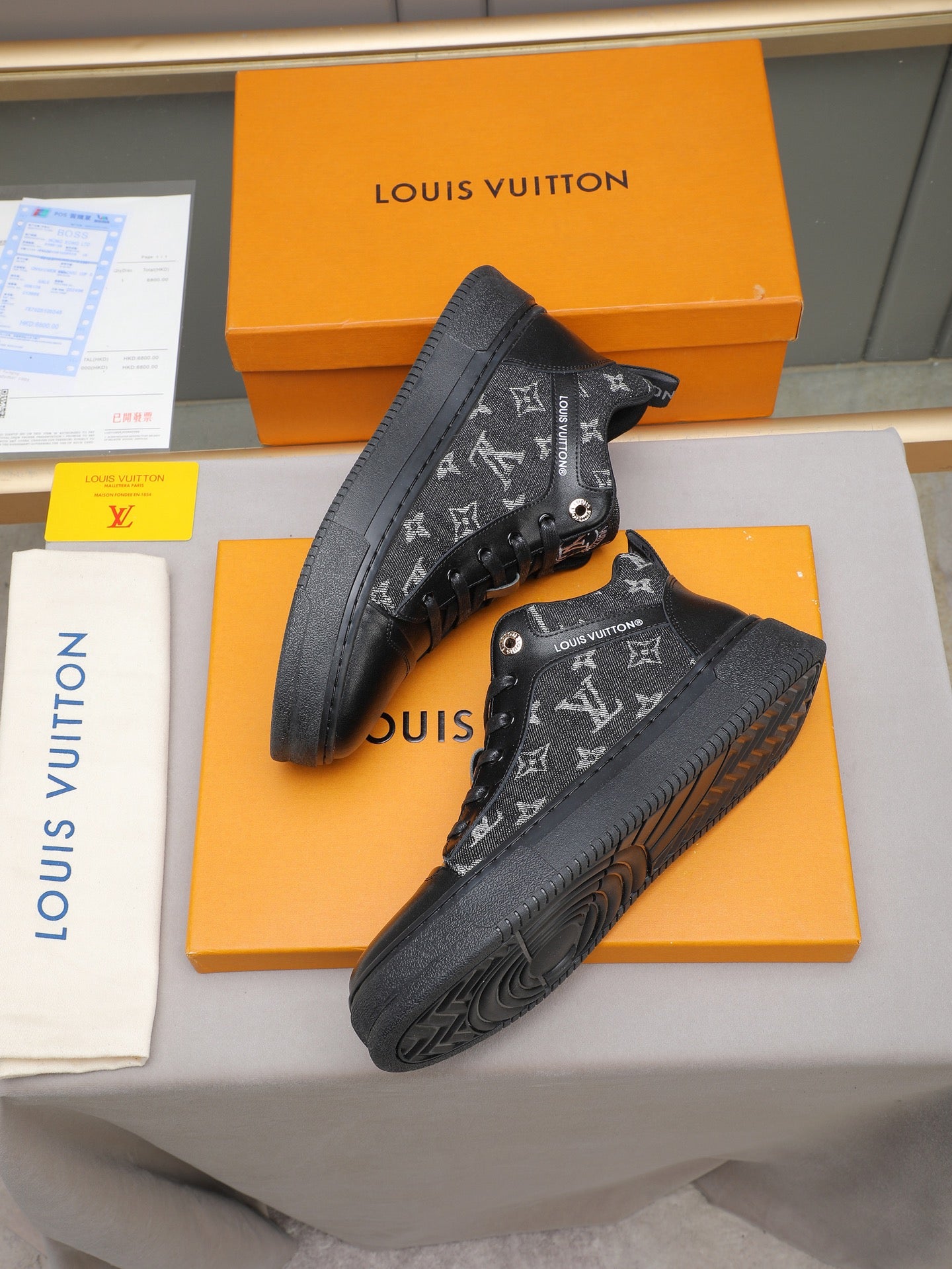 New printed men's high-top sneakers 0725121803