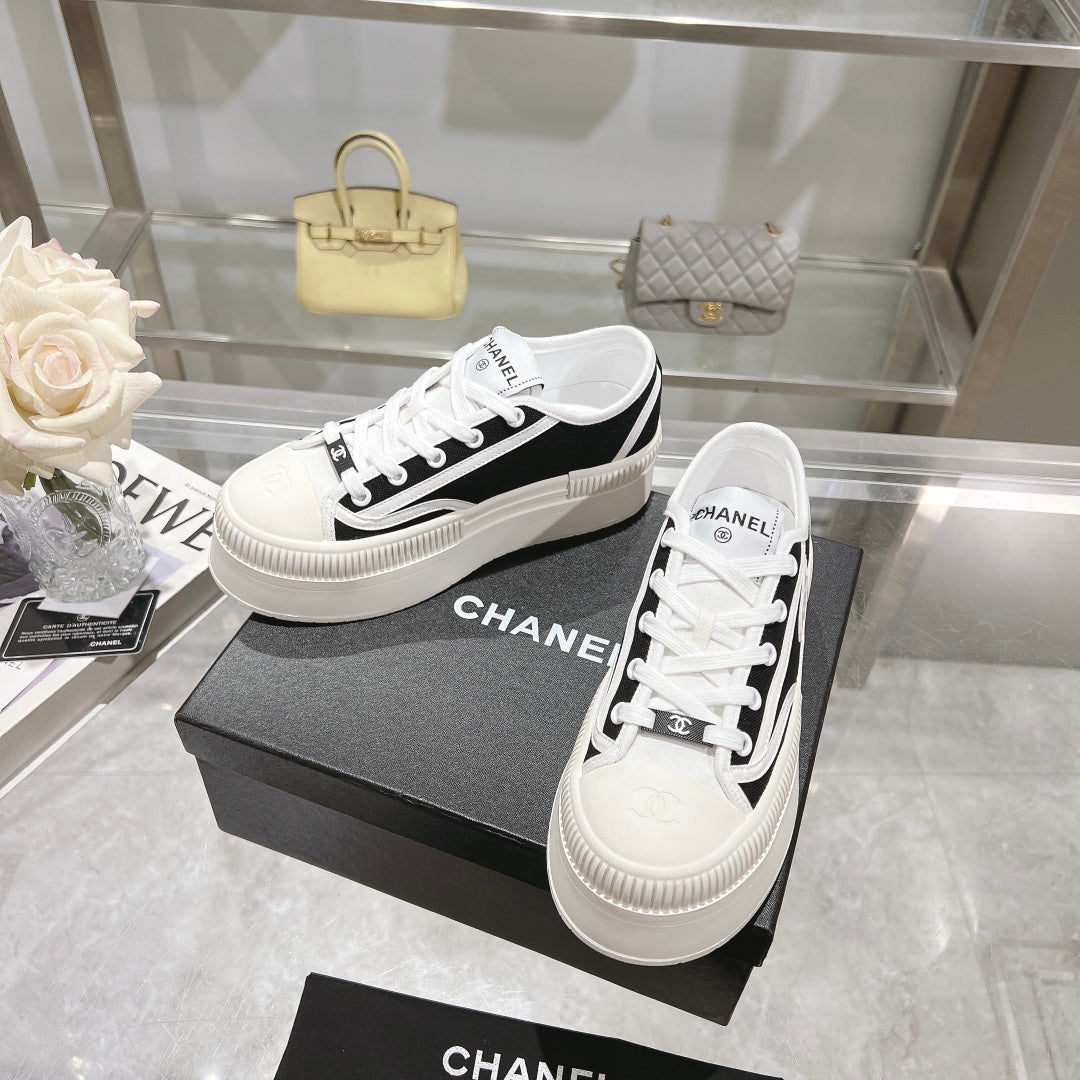 CH New Platform Canvas Biscuit Shoes fb04240909028