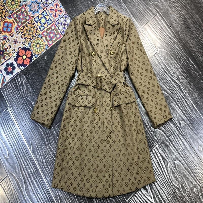 New long-sleeved design waisted suit fashion dress 1024021901