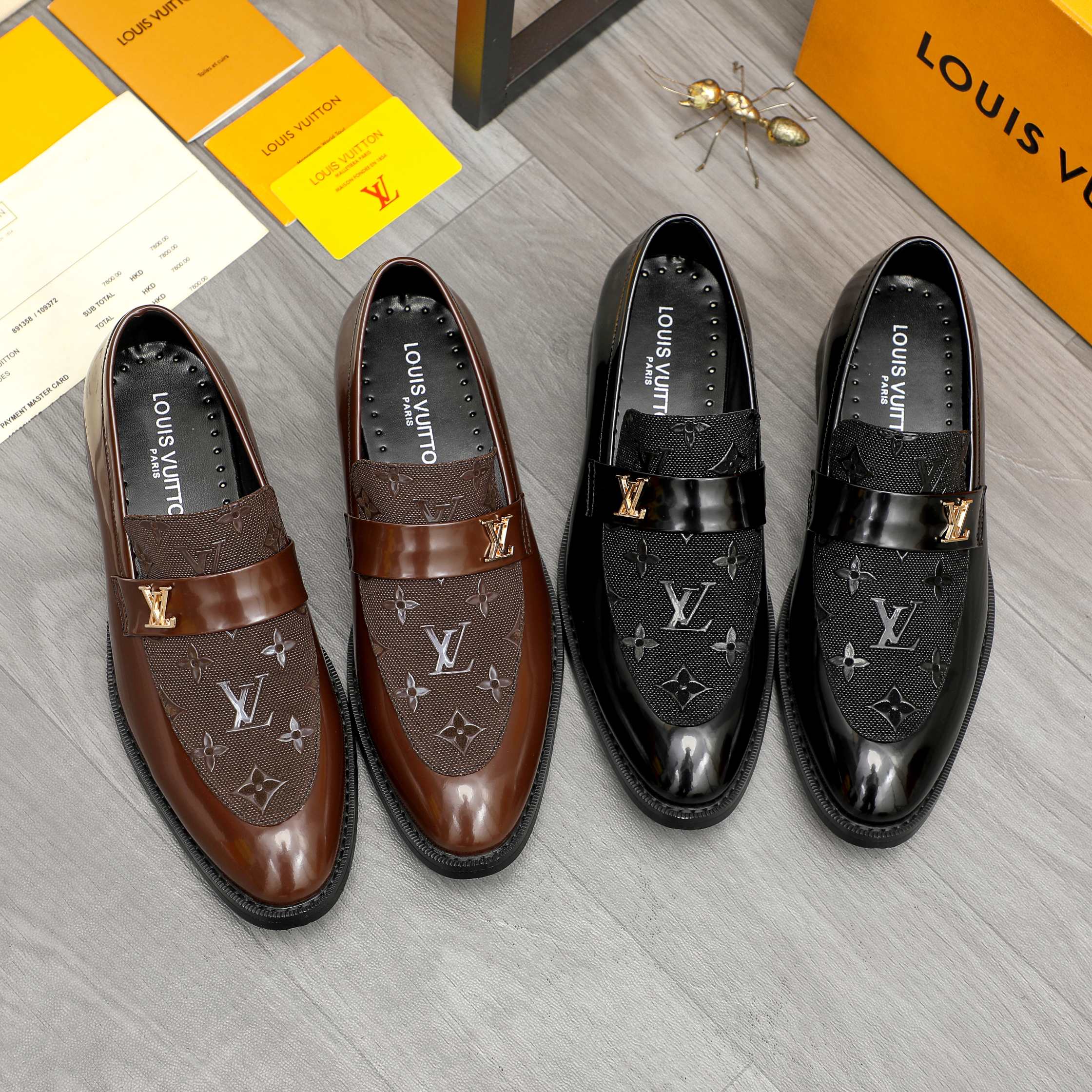 V Men's Classic Business Slip-on Leather Shoes 0726040808