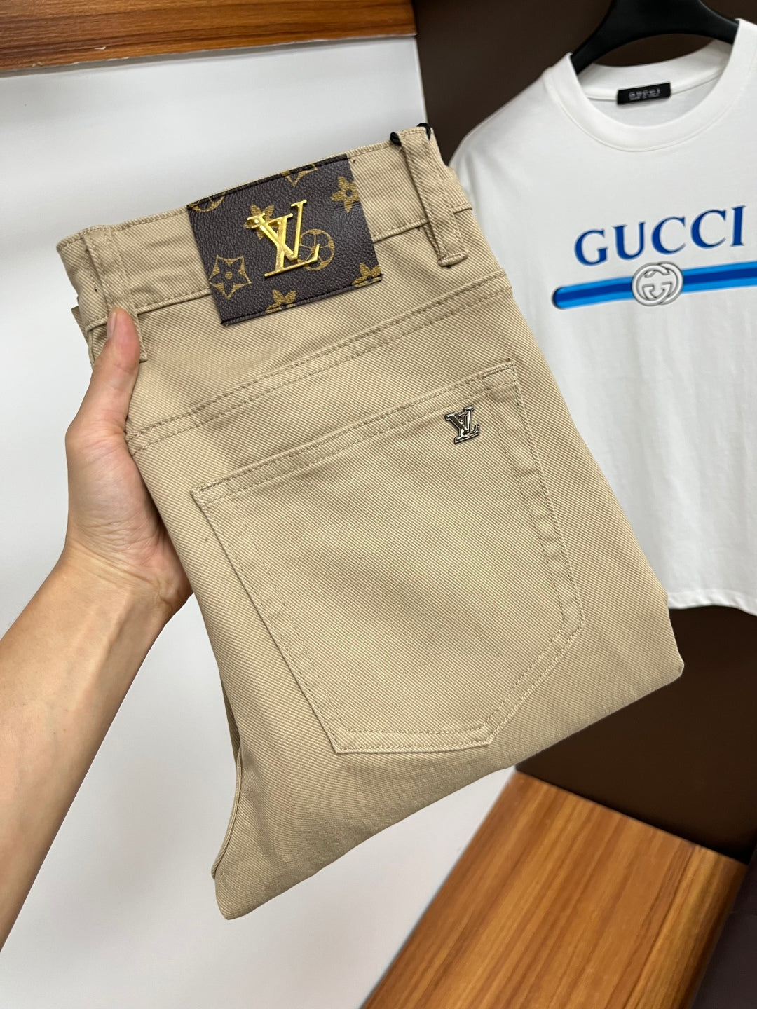 L men's business casual jeans 0725092608